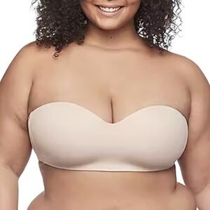 🌸NWT 38C WARNERS Blissful Benefits Comfort Underwire Strapless Bra